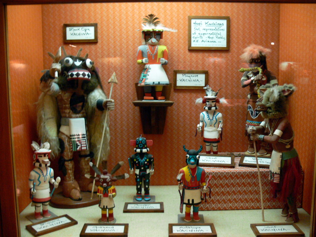 Hopi Kachina doll display